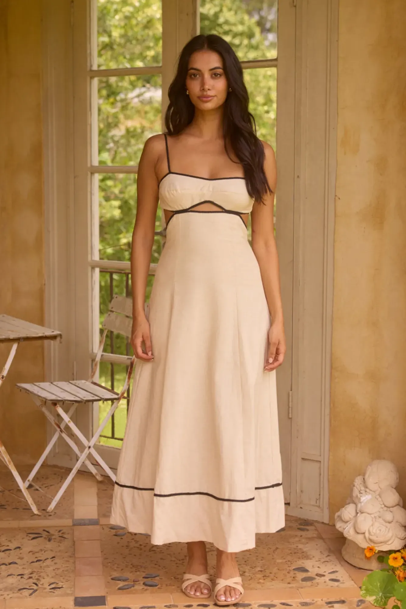 Wedding Guest Dresses|Vacation Dresses>Hello Molly Floating Orchid Maxi Dress White