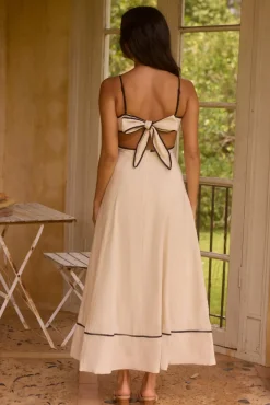 Wedding Guest Dresses|Vacation Dresses>Hello Molly Floating Orchid Maxi Dress White