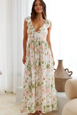 Cocktail Dresses|Vacation Dresses>Hello Molly Floral Cascade Maxi Dress