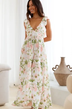 Cocktail Dresses|Vacation Dresses>Hello Molly Floral Cascade Maxi Dress