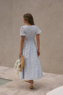 Brunch Dresses|Casual Dresses>Hello Molly Floral Dreams Maxi Dress Blue