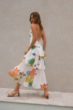 Cocktail Dresses|Summer Dresses>Hello Molly Floral Dreams Maxi Dress Multi
