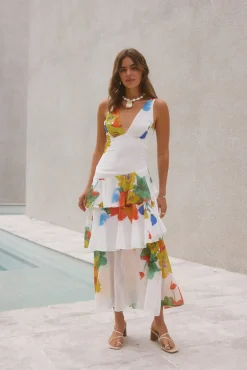 Cocktail Dresses|Summer Dresses>Hello Molly Floral Dreams Maxi Dress Multi