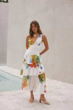 Cocktail Dresses|Summer Dresses>Hello Molly Floral Dreams Maxi Dress Multi