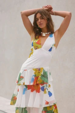 Cocktail Dresses|Summer Dresses>Hello Molly Floral Dreams Maxi Dress Multi