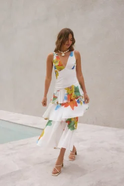 Cocktail Dresses|Summer Dresses>Hello Molly Floral Dreams Maxi Dress Multi