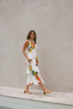 Cocktail Dresses|Summer Dresses>Hello Molly Floral Dreams Maxi Dress Multi