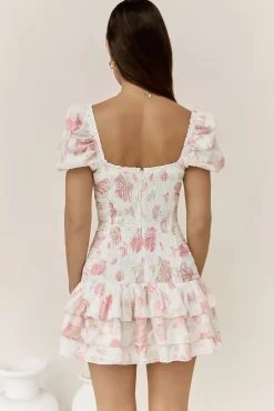 Spring Break Dresses|Date Night Dresses>Hello Molly Flora’s Dream Mini Dress White