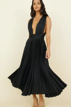 Maxi Dresses>Hello Molly Florentina Maxi Dress Black