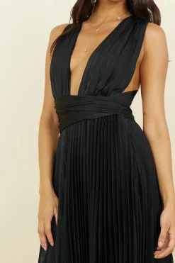 Maxi Dresses>Hello Molly Florentina Maxi Dress Black
