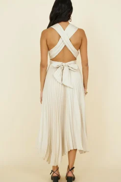 Wedding Guest Dresses|Formal Dresses>Hello Molly Florentina Midi Dress Champagne