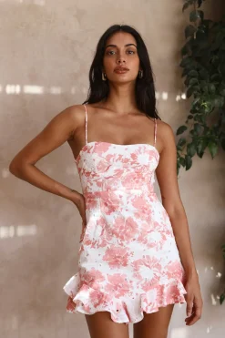 Vacation Dresses|Spring Break Dresses>Hello Molly Floristry Dress Pink