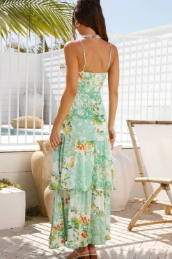 Wedding Guest Dresses|Summer Dresses>Hello Molly Flower Garden Maxi Dress Green