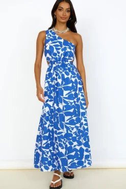 Casual Dresses|Maxi Dresses>Hello Molly Flowers Bloom Maxi Dress Blue