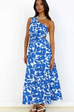 Casual Dresses|Maxi Dresses>Hello Molly Flowers Bloom Maxi Dress Blue