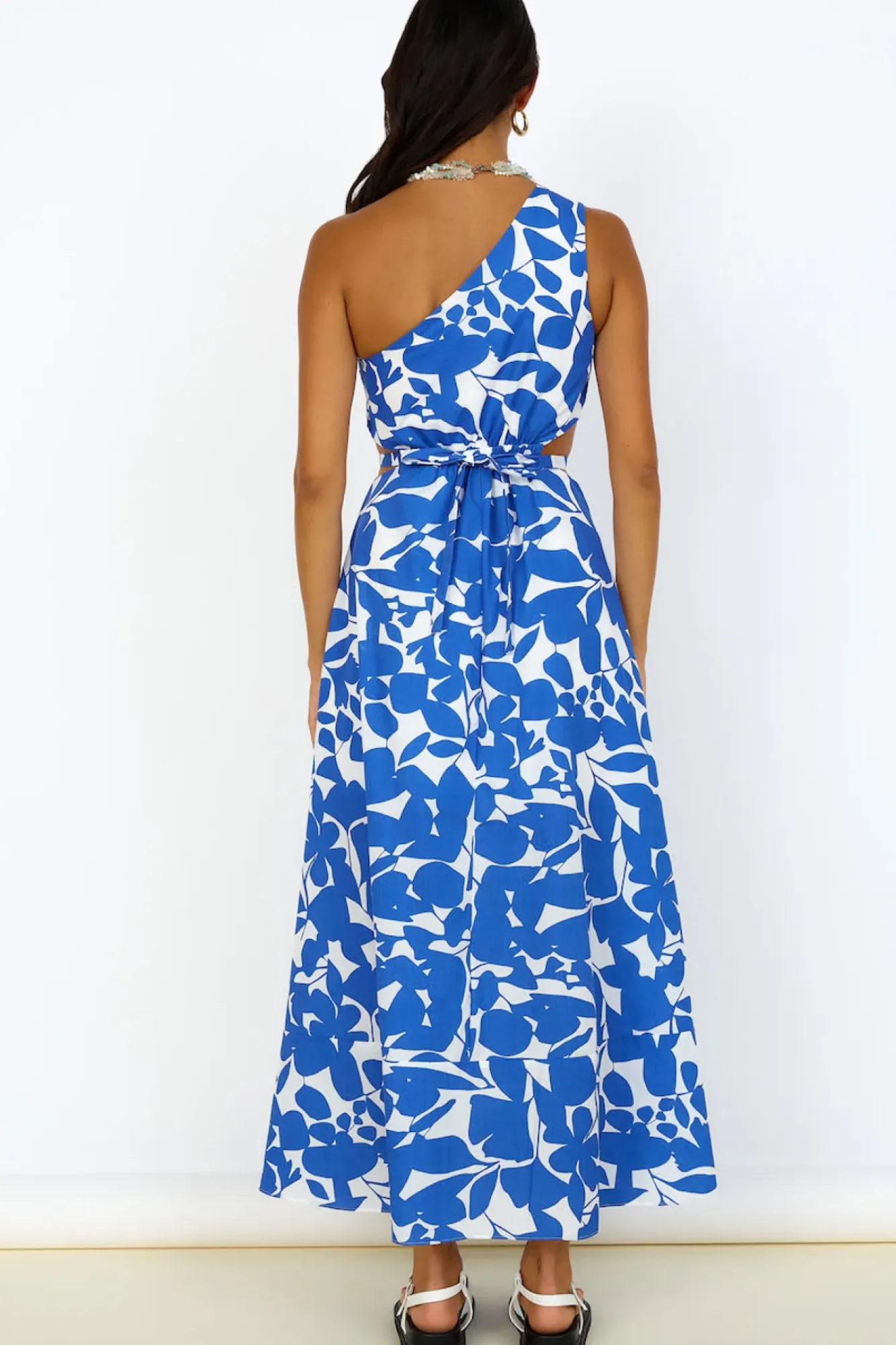 Casual Dresses|Maxi Dresses>Hello Molly Flowers Bloom Maxi Dress Blue