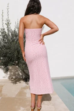 Vacation Dresses|Date Night Dresses>Hello Molly Fluttering Dreams Midi Dress Pink
