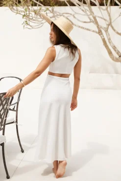 Vacation Dresses|Spring Break Dresses>Hello Molly Fluttering Hearts Maxi Dress White