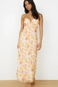 Vacation Dresses|Spring Break Dresses>Hello Molly Follow You Anywhere Maxi Dress Orange