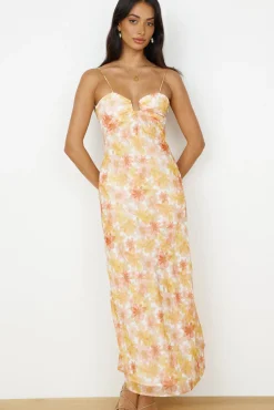 Vacation Dresses|Spring Break Dresses>Hello Molly Follow You Anywhere Maxi Dress Orange