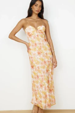Vacation Dresses|Spring Break Dresses>Hello Molly Follow You Anywhere Maxi Dress Orange
