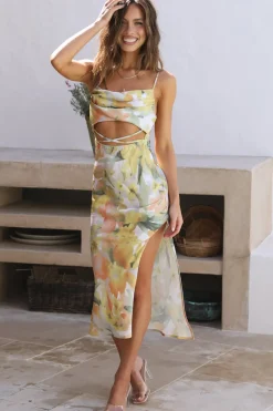 Cocktail Dresses|Spring Break Dresses>Hello Molly Follow Your Heart Midi Dress Multi