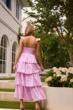 Vacation Dresses|Date Night Dresses>Hello Molly Fonder Moments Maxi Dress Pink