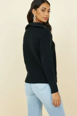 Jumpers|Cropped>Hello Molly Forever More Knit Black