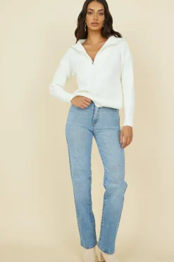 Jumpers|Cropped>Hello Molly Forever More Knit White