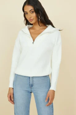 Jumpers|Cropped>Hello Molly Forever More Knit White