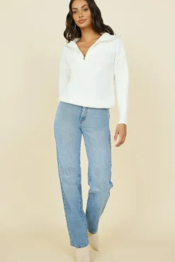 Jumpers|Cropped>Hello Molly Forever More Knit White
