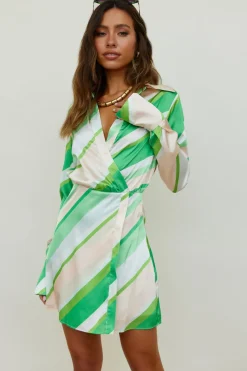 Spring Break Dresses|Floral Dresses>Hello Molly Forever Remembered Dress Green