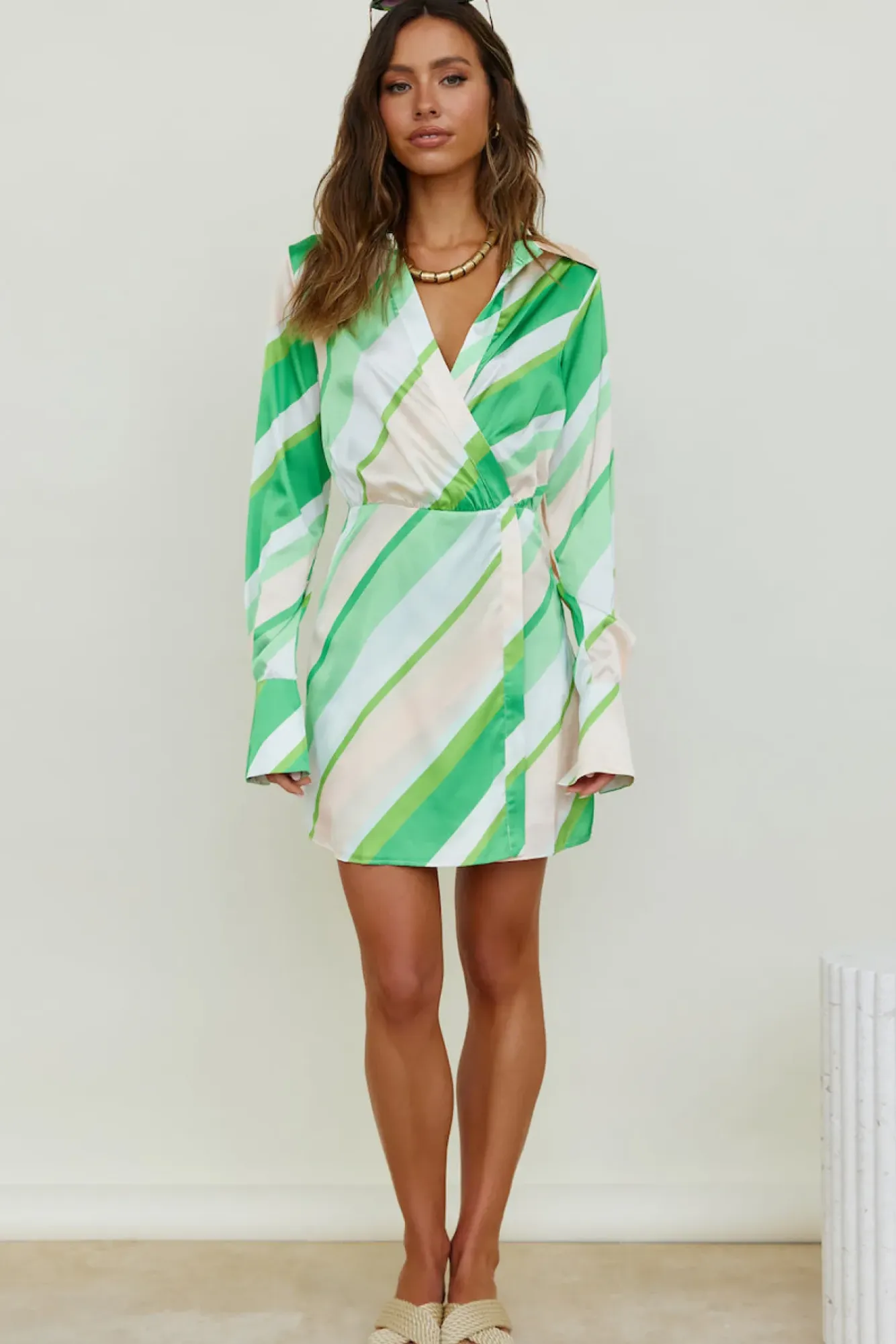 Spring Break Dresses|Floral Dresses>Hello Molly Forever Remembered Dress Green