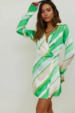 Spring Break Dresses|Floral Dresses>Hello Molly Forever Remembered Dress Green
