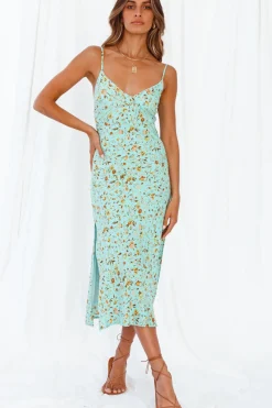 Spring Break Dresses|Summer Dresses>Hello Molly Forever Yours Midi Dress Mint