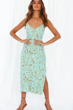Spring Break Dresses|Summer Dresses>Hello Molly Forever Yours Midi Dress Mint