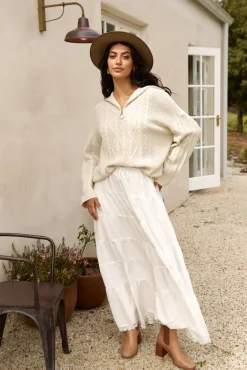 Long Sleeve|Cropped>Hello Molly For Real Knit Jumper Beige