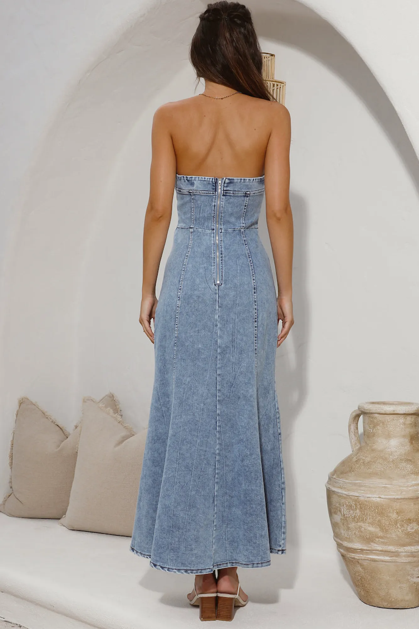 Maxi Dresses|Summer Dresses>Hello Molly For The Record Maxi Dress Denim