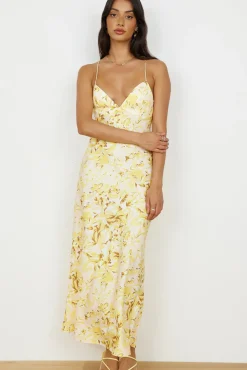 Vacation Dresses|Date Night Dresses>Hello Molly For The Taking Maxi Dress Yellow