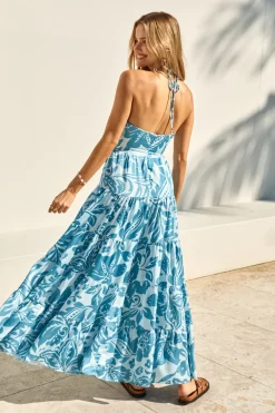 Vacation Dresses|Summer Dresses>Fortunate One Aquamarine Maxi Dress Blue