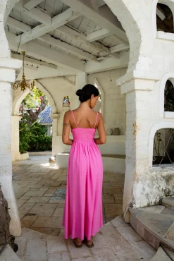 Brunch Dresses|Summer Dresses>Fortunate One Blushing Lovers Maxi Dress Pink