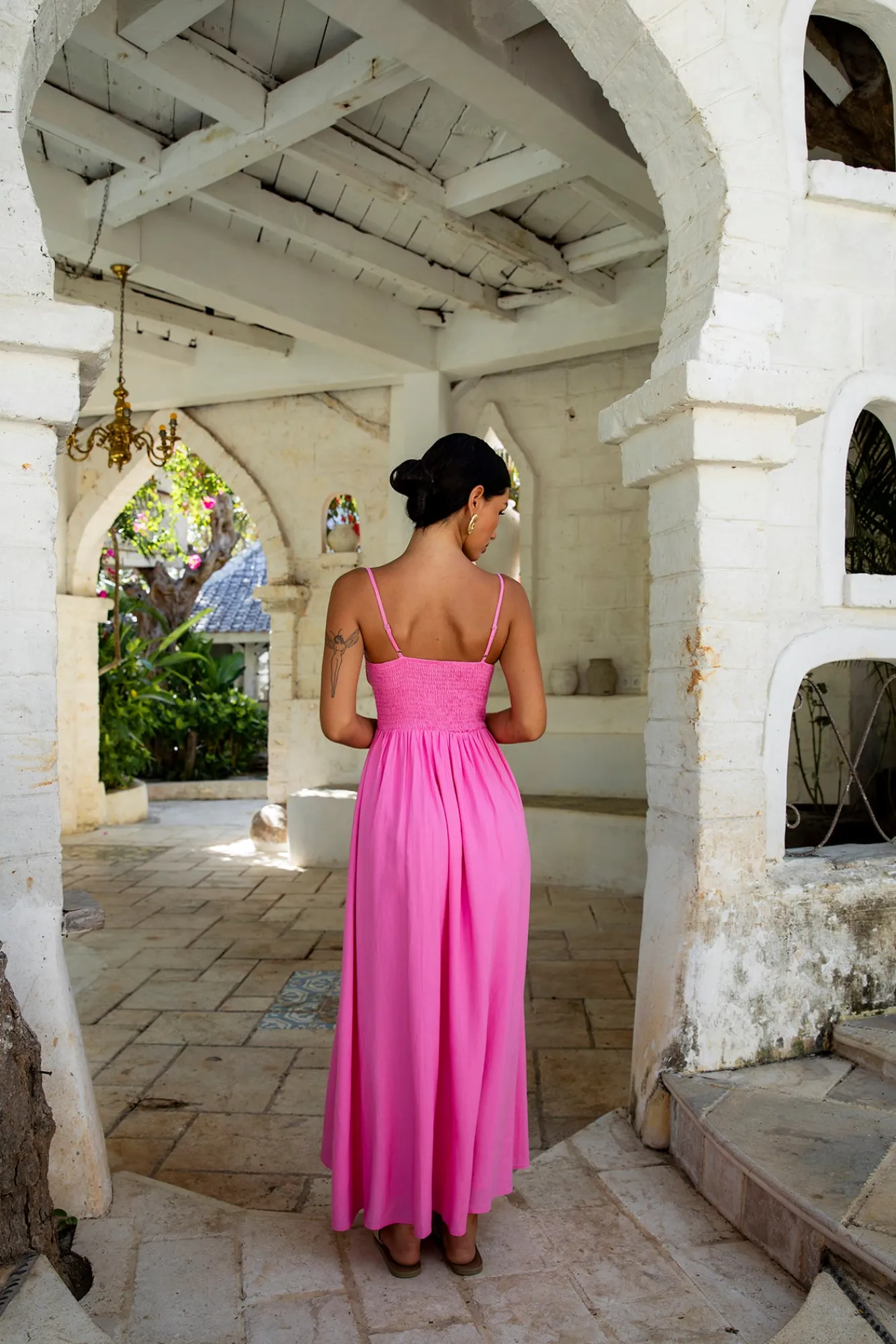 Brunch Dresses|Summer Dresses>Fortunate One Blushing Lovers Maxi Dress Pink