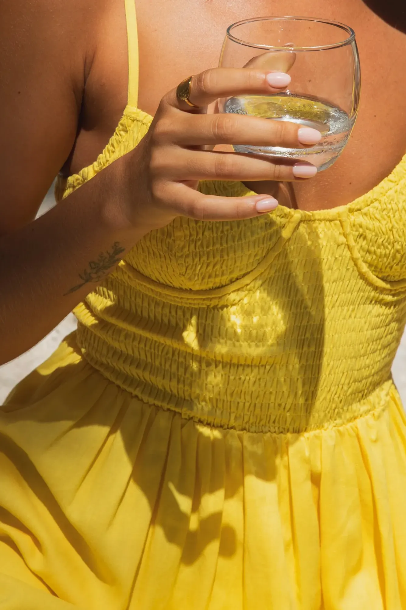 Vacation Dresses|Spring Break Dresses>Fortunate One Blushing Lovers Maxi Dress Yellow