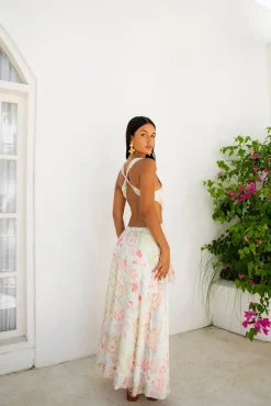 Brunch Dresses|Multipattern Dresses>Fortunate One Clear Skies Maxi Dress Multi
