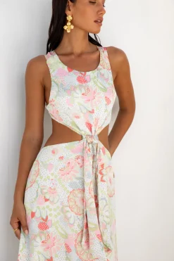 Brunch Dresses|Multipattern Dresses>Fortunate One Clear Skies Maxi Dress Multi