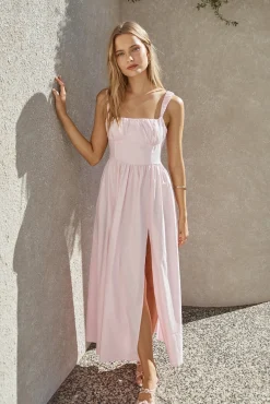 Vacation Dresses|Brunch Dresses>Fortunate One Hopeful Romantic Maxi Dress Pink