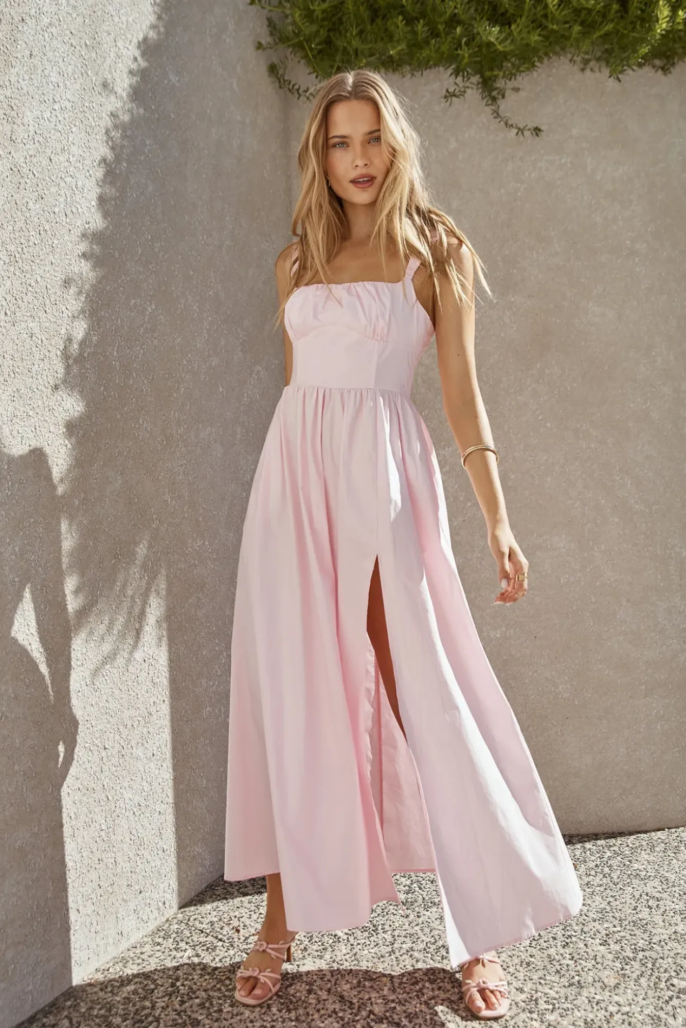 Vacation Dresses|Brunch Dresses>Fortunate One Hopeful Romantic Maxi Dress Pink