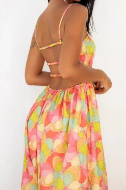 Vacation Dresses|Spring Break Dresses>Fortunate One In Bloom Maxi Dress Floral
