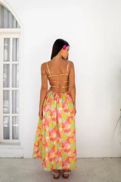 Vacation Dresses|Spring Break Dresses>Fortunate One In Bloom Maxi Dress Floral