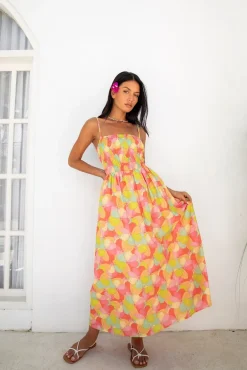 Vacation Dresses|Spring Break Dresses>Fortunate One In Bloom Maxi Dress Floral